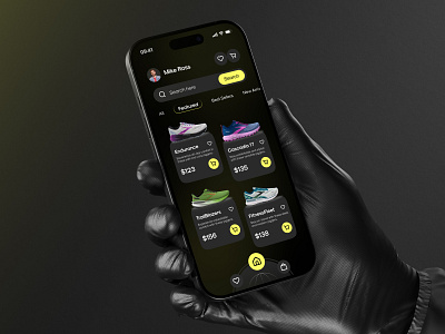 Shoes E-Commerce Mobile App app branding clean design ecommerce finance graphic design interface landing page minimal mobile mobile app mockup muhammad ali saas shoes ui user interface ux