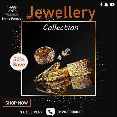 Social Media Post Design For Jewelry creative design graphic design jewelry design jewelry marketing jewelry post social media creative social media graphics social media post design