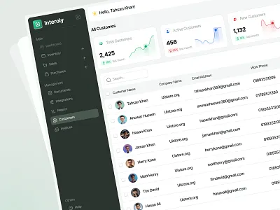 Inventory Management Customers Design customer dashboard dashboard design design inventory inventory management management ui ui design uidesign website design