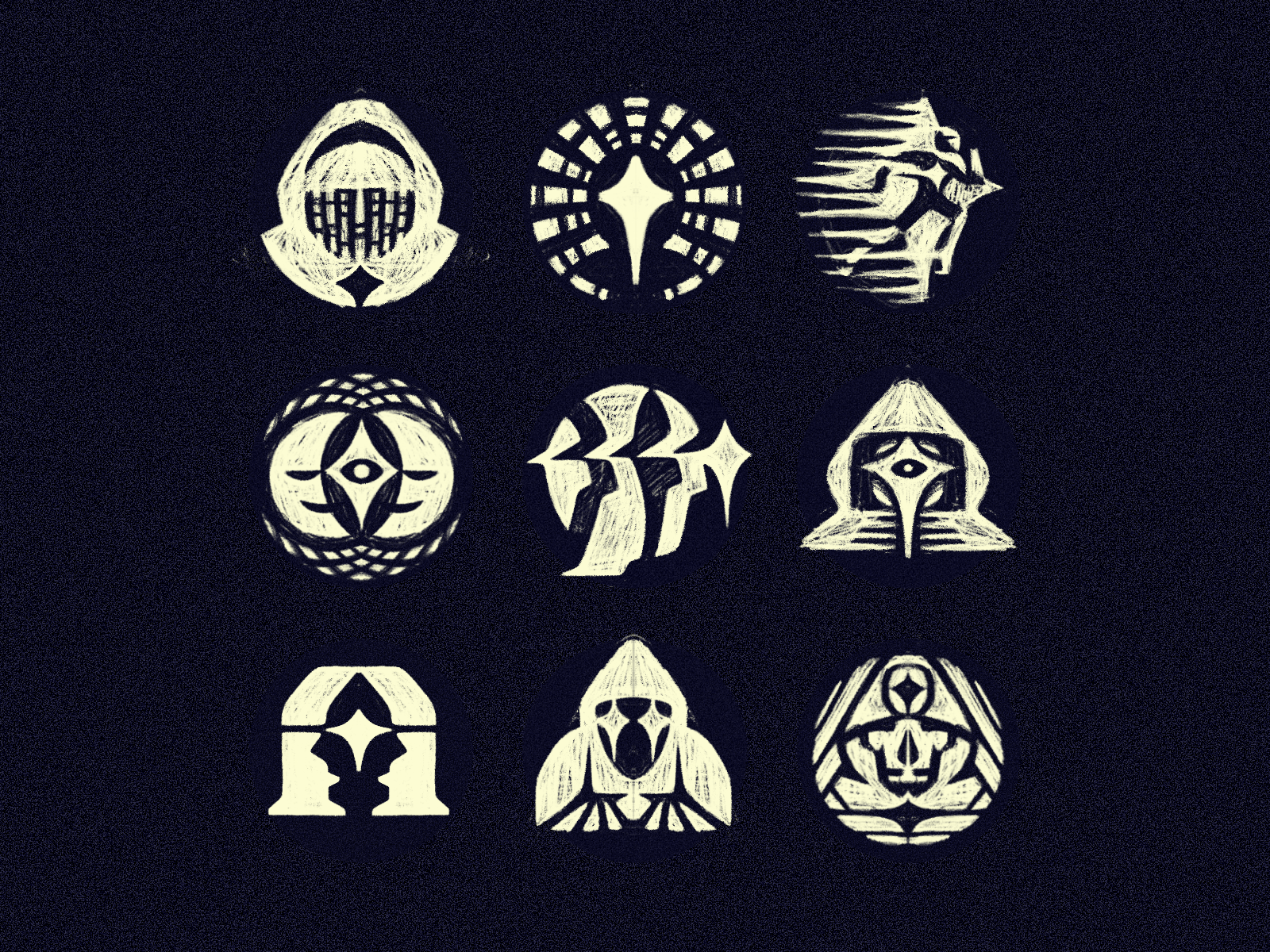 Alias ✦ Symbol Sketches agent ai alias artificial intelligence avatar branding custom face identity illustration interactive logo logodesign logotype mask persona personality privacy security sketch