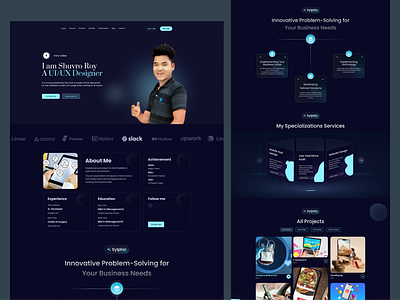 Portfolio UI designer | landing page landing page modern ui personal portfolio personal ui portfolio portfolio ui designer ui portfolio ux designer portfolio vesual design website