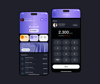 Mobile Finance App banking app design digital banking finance app fintech fintech app fintech design interface ios mobile mobile app mobile application mobileapp money management pay bills product design ui ui design uiux ux