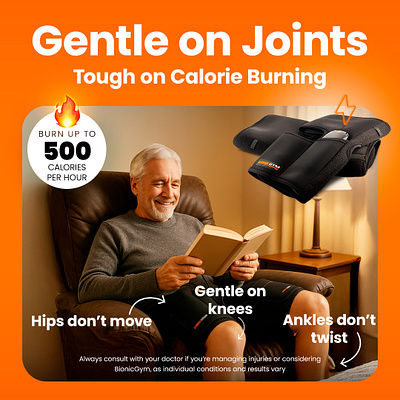 Gentle on Joints - Static Ads Campaign for BionicGym ads creative facebook ads graphic design static ads