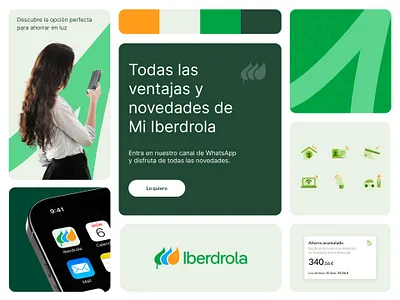 Branding - Iberdrola energy company branding digital design graphic design icon design icons logo logotype typography