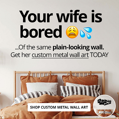 Static Ads - Metal Wall Art (Ecommerce) ads creative design ecommerce facebook ads graphic design instagram ads meta ads static ads static images