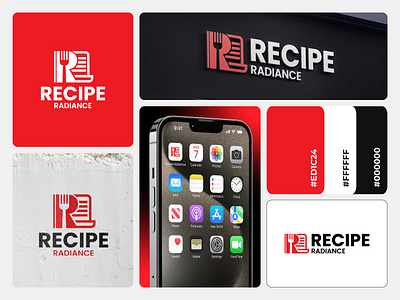 Recipe Radiance Logo Design abstract logo design bold typography logo brand identity branding business branding cooking logo concept corporate branding creative agency digital cookbook logo dribbble logo inspiration food blogger logo design food brand logo food creator branding fork monogram logo plate fork symbol professional chef logo recipe app icon recipe website logo restaurant branding