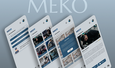 MEKO: Connecting Car Owners with Service Providers branding design typography ui ux