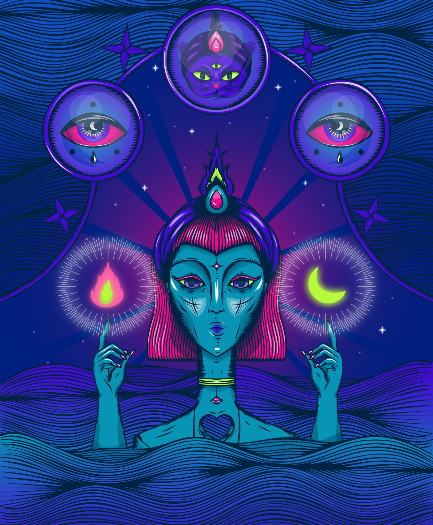 The Magician 2d art adobe illustrator brand illustration colorful concept art concept illustration digital art digital illustration illustration vector art