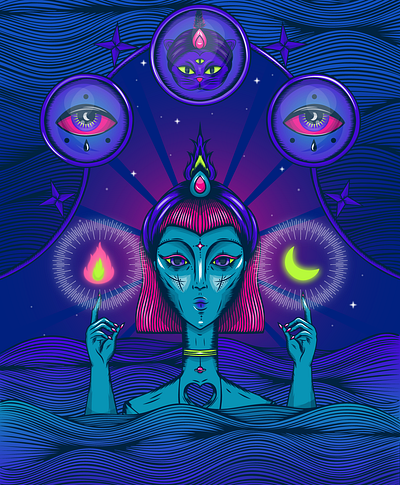 The Magician 2d art adobe illustrator brand illustration colorful concept art concept illustration digital art digital illustration illustration vector art