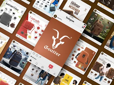 Goatter Bags | Social Media | Amazon | Flipkart adobe illustrator adobe photoshop amazon a amazon listing branding graphic design social media
