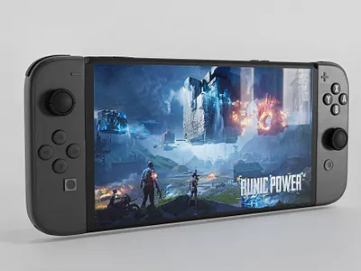 Nintendo Switch 3D Render – Realistic Product Visualization 3d 3dartwork 3dproductrender 3dvisualization