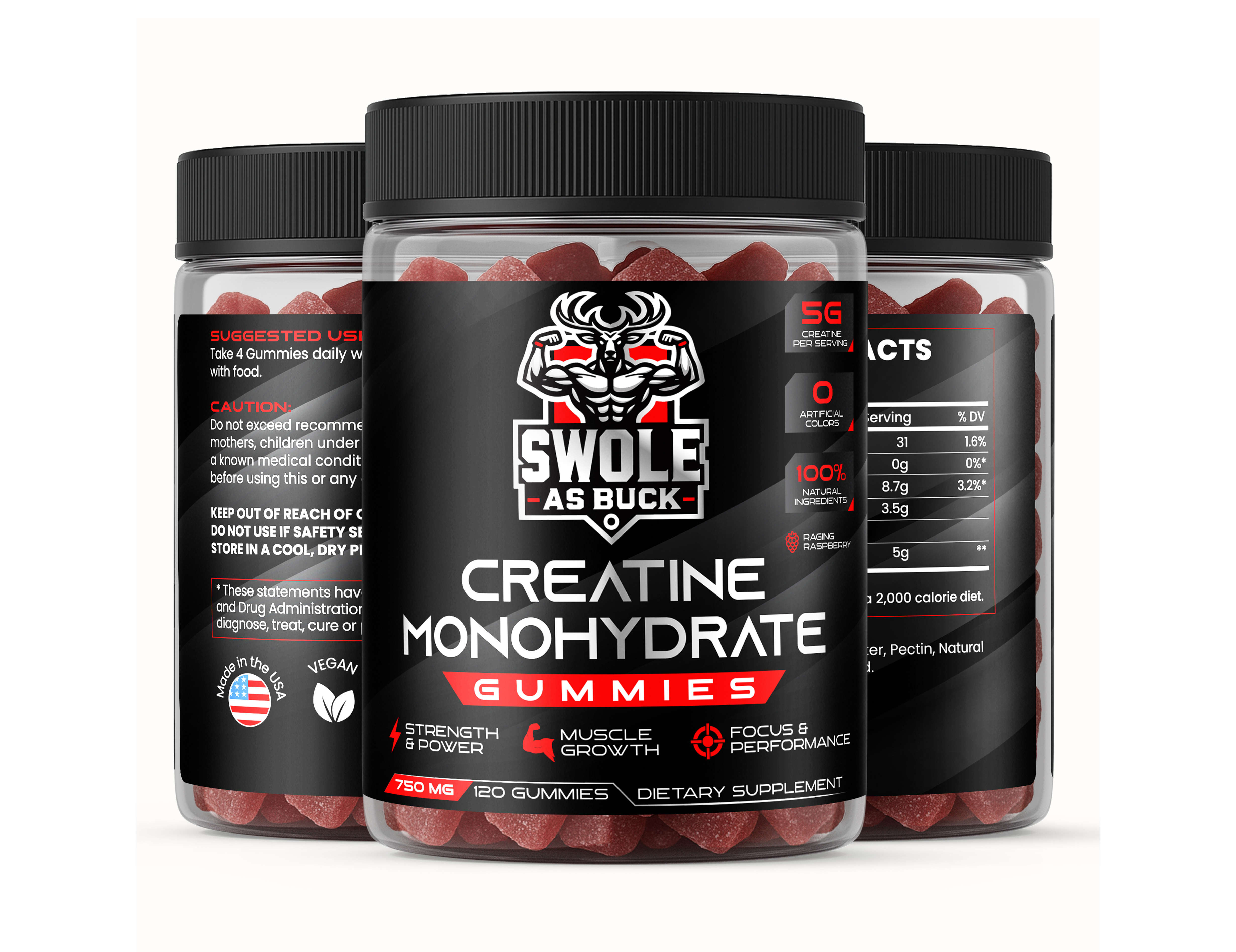 Product packaging design for creatine monohydrate gummies brand creatine creatine gummies creatine gummy gummies gummy label label design packaging packaging design product packaging supplement
