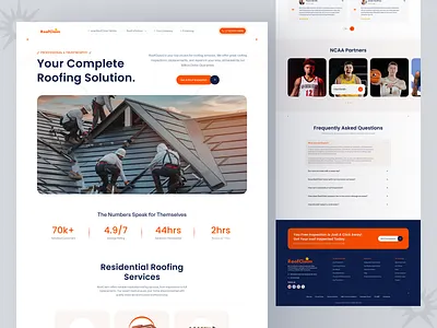 Roofing Services Website & Small Business constructionwebsite dashboard home page design landing page responsive design roof repair roofing landing page roofing services roofing website roofing website design service agency service website small business ui uiux design uxdesign web design website website design wordpress website
