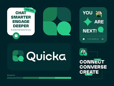 Creative logo aaps logo ai logo app logo branding branding designer chatting conceptual logo creative logo icon letter logo logo logo designer logo mark logo trend modern q quicka logo talking bubble logo tech logo