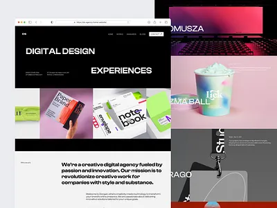 Dongan - Agency Website Template agency bold bold style branding design digital agency illustration landing page minimalist studio swiss swiss style
