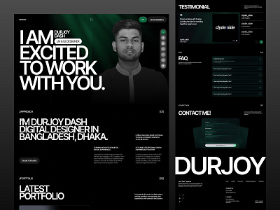 Portfolio Website branding design graphic design icon illustration logo minimal portfolio ui ux vector website