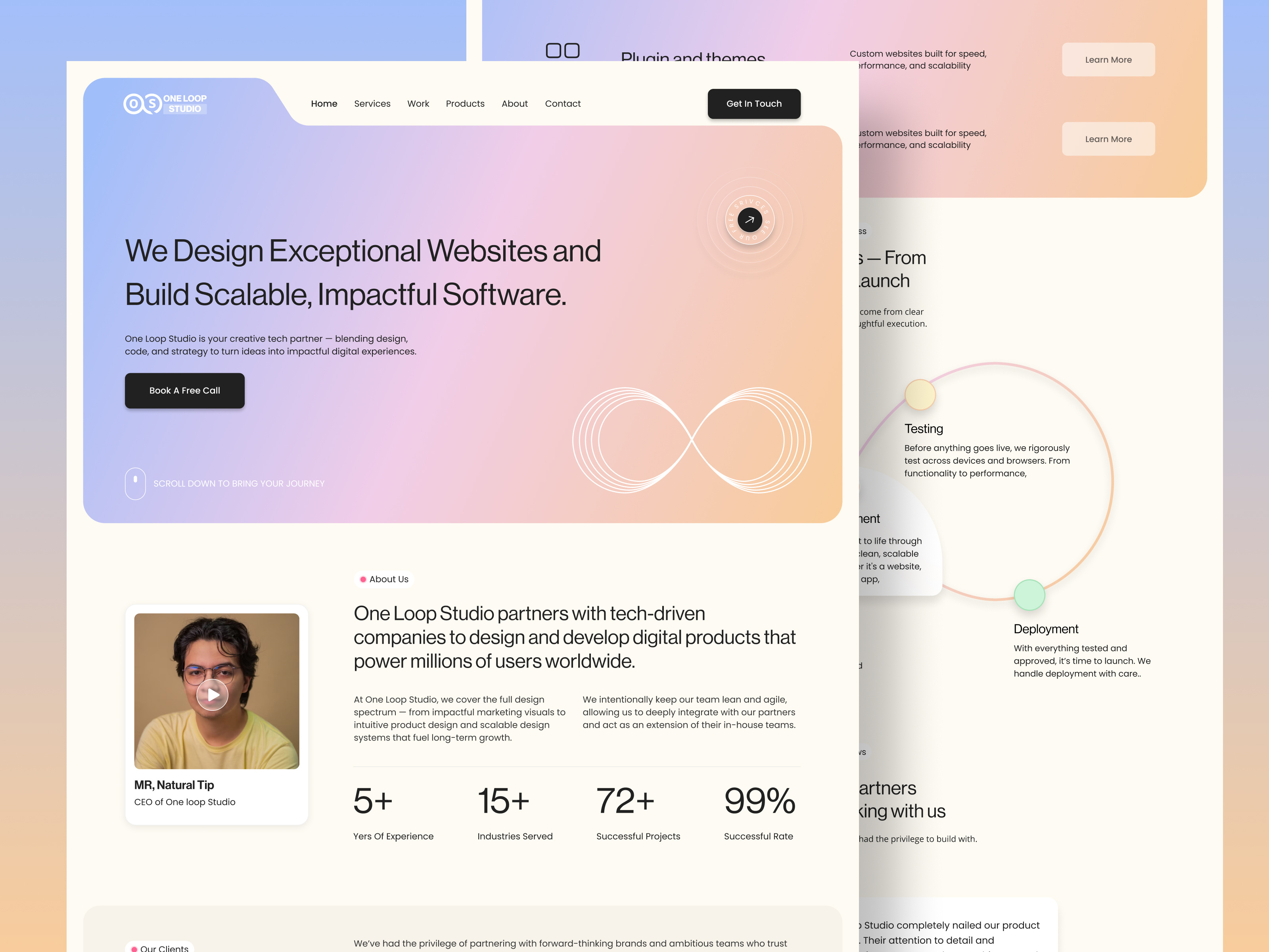 Example of Website Design ( 5 Page)