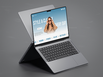 Eye wear Ecommerce Landing Page Design ecommerce eyewear homepage landingpage uiux webdesign