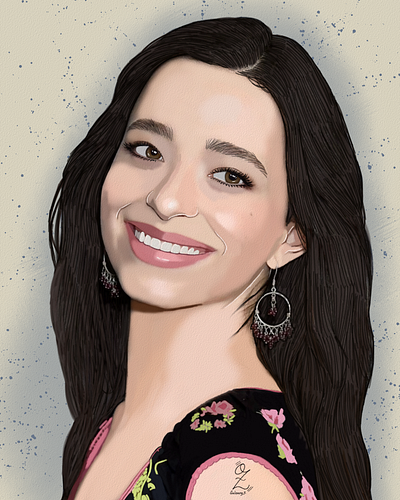 Mikey Madison Portrait Fanart by Oz Galeano anora art arte celebrity design dibujo digitalart drawing fanart film illustration ozgaleano portrait retrato