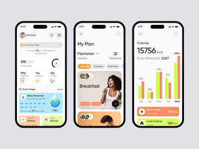 Food Calorie App app design calore scan app calorie calorie ai calorie scan ai calorie tracking app calories food ai app food app food app design food calorie scan food scan food tracking habit tracking app healthy mobile mobile design product design recipes ui design