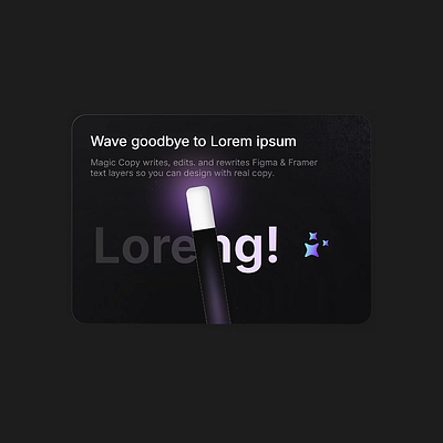 ✨ Magical card interaction card card design creative website dark mode framer interaction design magicui micro interaction motion graphics no code ui ux motion