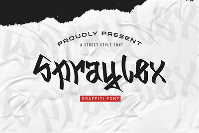Spraylex Graffiti Font art font graffiti hiphop modern rap street typography urban