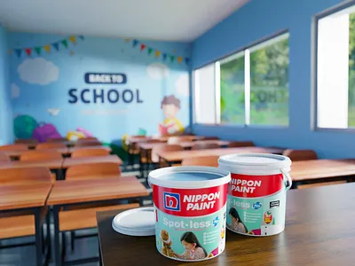 Nippon Paint Spot-less+ 3d blender branding cgi design model product visualization