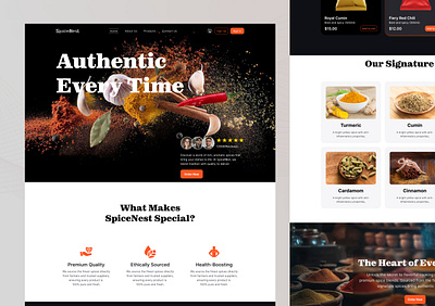 Spice, Story, and Seamless UX 🌶️ figma food graphic design restaurant serving ui uiux ux web deigner
