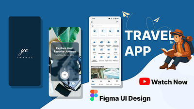 How I Designed a Pro-Level Travel App UI in Figma app figma graphic design travel travel app ui design youtube