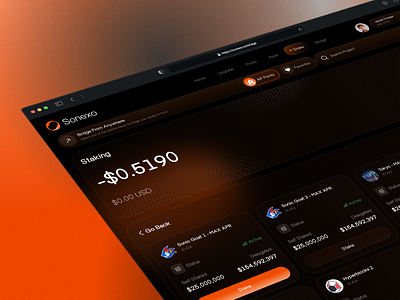 EVM Blockchain Dashboard - Staking crypto dashboard crypto staking evm blockchain staking trading ui web design