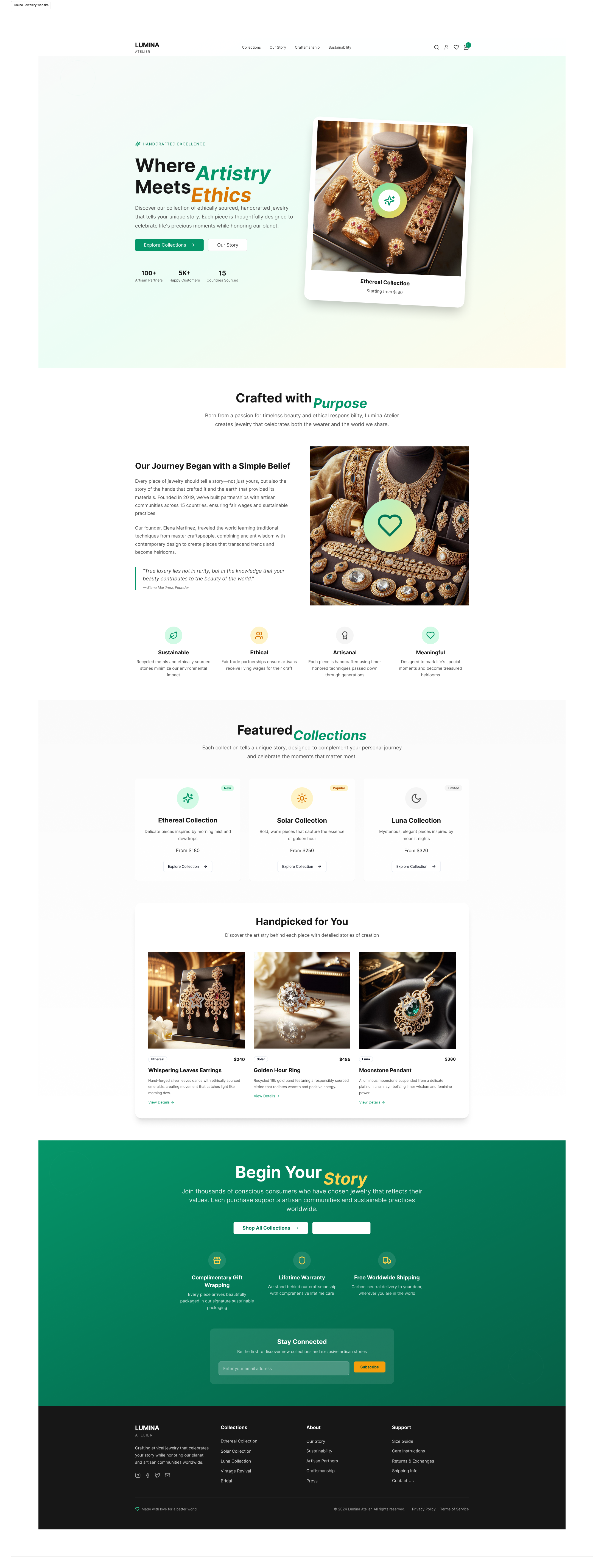 Luxury Jewelery Website design jewelery store website jewelery website design