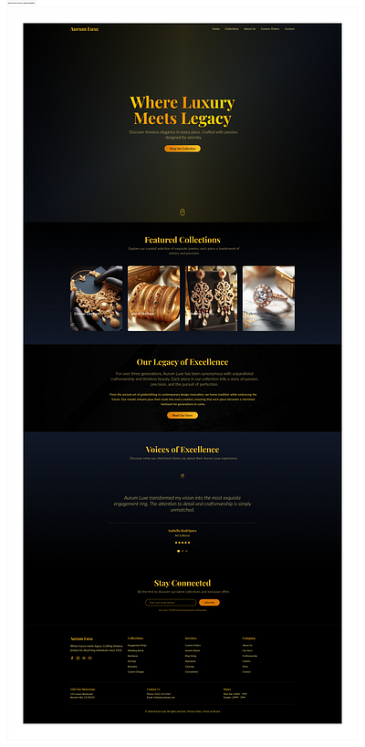 Luxury Jewelery Website design jewelery website jewelery website design