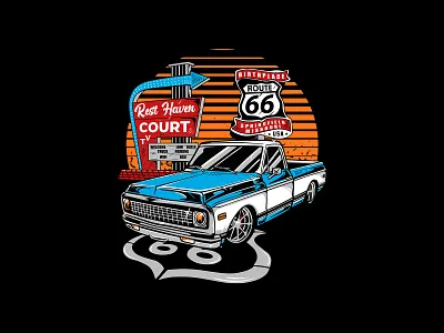 Vintage Car vibes car graphic design illustration muscle car print retro t shirt vector vibes vintage