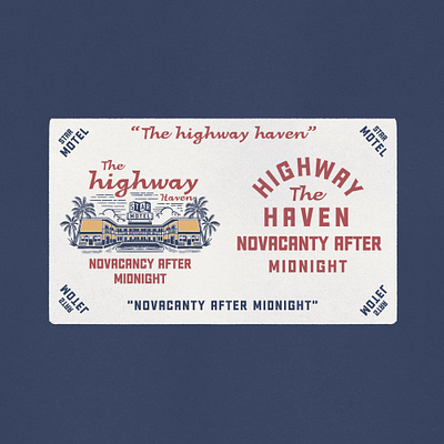 “The Highway Haven” availlable design forsale fyp graphic design illustration motel productdesign vintage