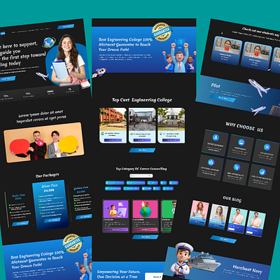 Career Counselling Website branding career counselling career growth latest design ui ux