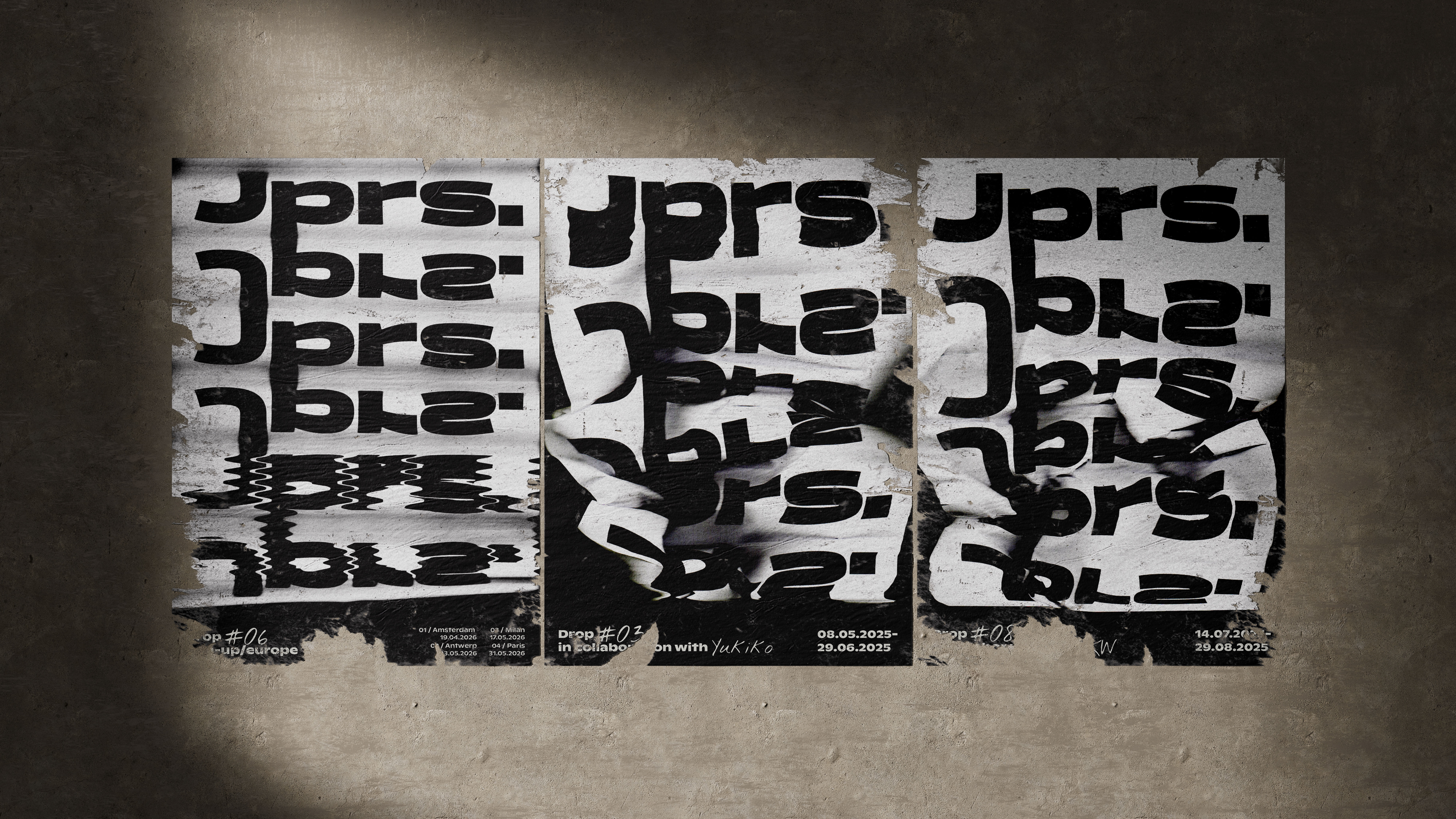 Jprs. brand posters branding design fashion graphic design illustrator photography photoshop poster posterdesign