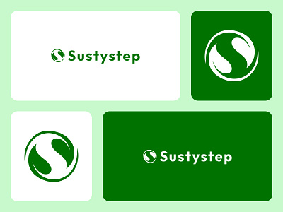 SustyStep - Logo Design branding colors creative eco friendly idea inspiration logo 2025 logo concept logo design logo trending management professional recycle subtle sustystep waste