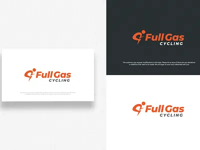 Full Gas CYCLING logo logo