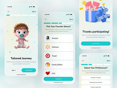 Quiz Page – Baby Rewards App app app design babyapp babyquizpage babyrewardsapp educationalappdesign gamifiedparenting ios mobile mobile app mobile ui mobilequiz parentingapp parentingrewards quizapp quizscreen rewardbasedapp ui design uiux