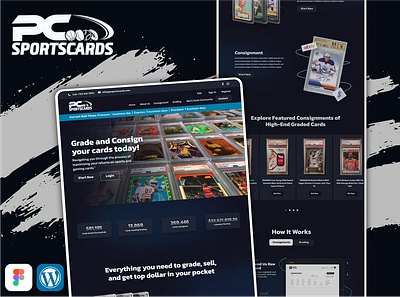 Sports Card Website UI/UX Design & CMS Development cms development collectible website design figma ui design graphic design sports card website design sports web ui sports website design ui ui design ux web design web development web ui design website design wordpress development wordpress website design التصميم الجرافيكي تصميم الموقع تصميم الويب تطوير الموقع