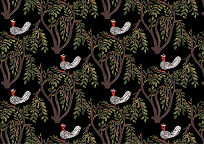 Scented Tales animation bird bleck branding dark fabric forest graphic design green human jungle orange pattern perfume scented strange textile tree tropical