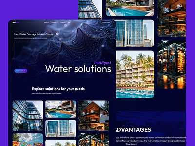 Intelligent Water Solutions Website – arkIQ adobe photoshop cc branding concept creativerafat design figma maxrafat ui ux web