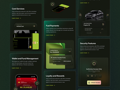 APL - Fuel Retailer Company - Website Design apl pk app controls app features bento grid branding card fuel fuel management fuel payments gas illustration management minimal sleek transactions typography ui vehicle mangement web design website
