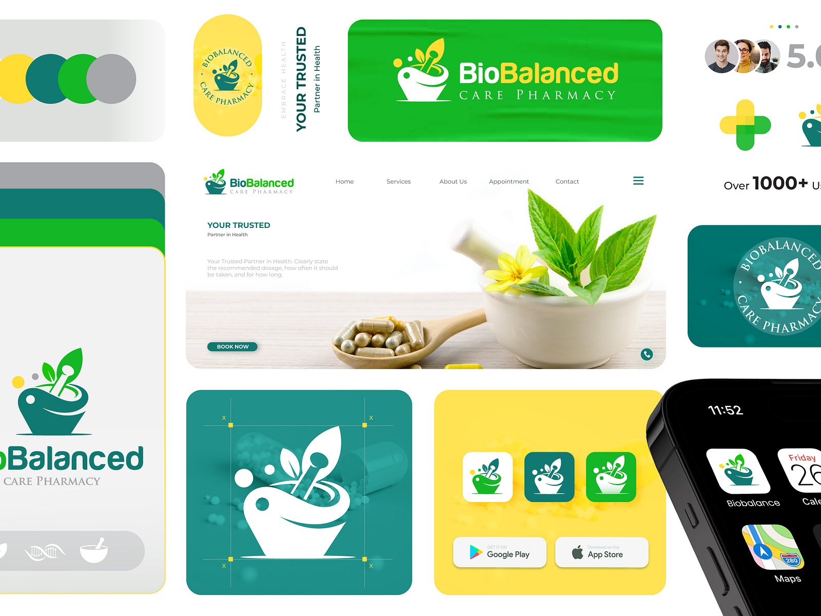 Bio Balance Pharmacy Brand Logo Design by Bulbul Ahmed on Dribbble