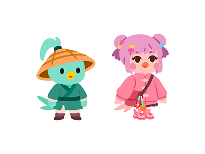 Swallow Characters 01 bird characters children china chinese chinese culture cute education illustration kawaii kids language stickers study studying swallow vector
