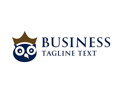 Owl Crown Logo animal bird branding business logo creative logo crown logo flying for sale graphic design logo design logo designer mark mascot modern owl owl logo sign symbol vector