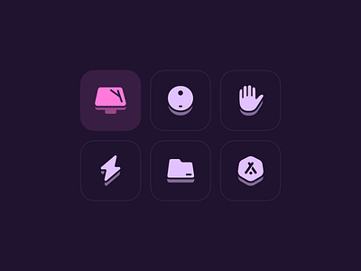 Sidebar Icons app design figma icon set icons illustration sidebar ui