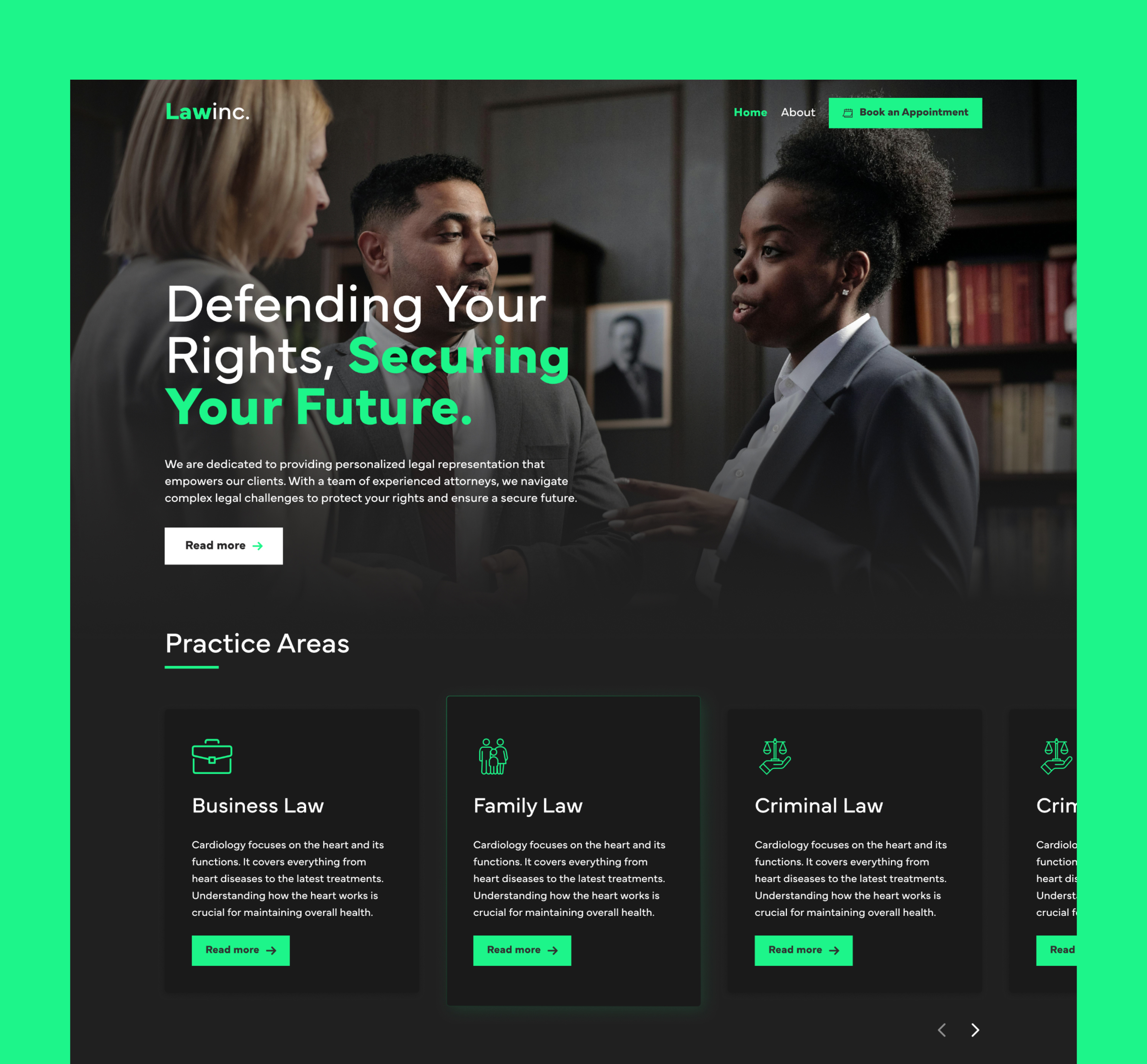 Law Firm figma law ui web design
