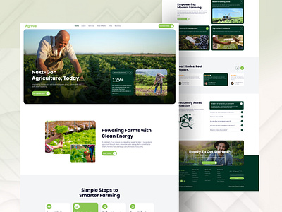 🌱 Agrova – Smart Farming Website UI ui