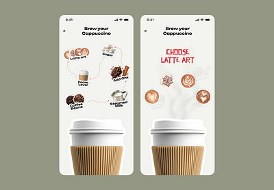 Brew - Coffee Shop Mobile App android animation app app design coffee coffee shop creative home page home screen interface ios iphone mobile app mobile app design product design ui ux